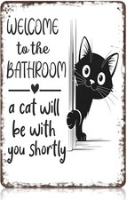 Vintage Black & White Cat