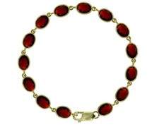 9ct Yellow Gold Natural Garnet