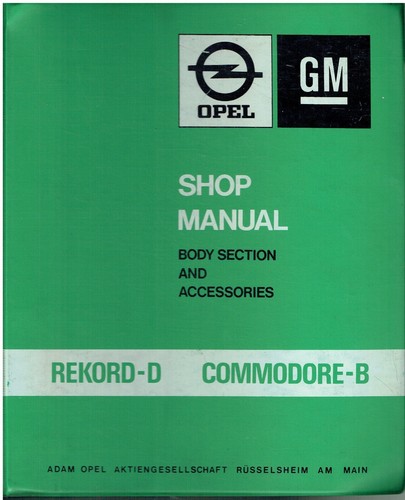 Opel rekord commodore b - rekord, d