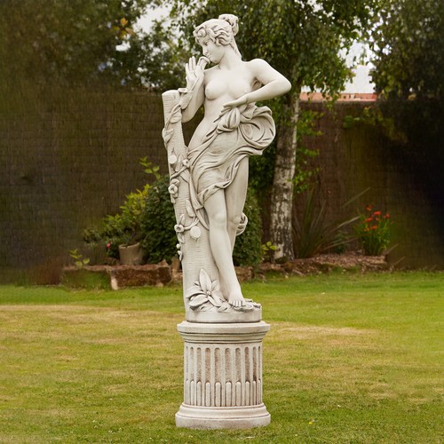 Aimee nude stone garden - garden, statue