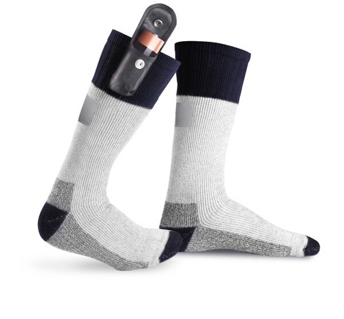 Battery heated socks with - socks,