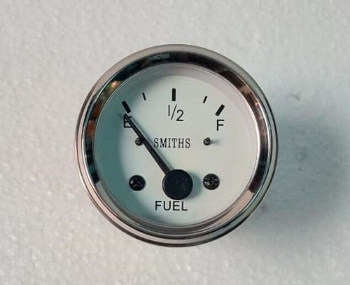 Smiths fuel gauge white chrome - fuel,
