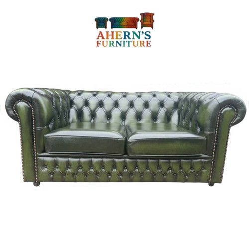 Vintage antique green leather - antique,