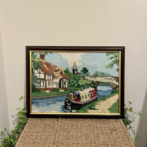 Framed embroidered - ,
