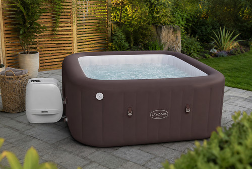 Inflatable hot tub - hot, person