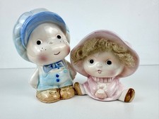 Vintage Ceramic Boy and Girl
