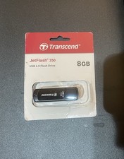 New Transcend Jetflash 350 8GB USB 2.0 Flash Drive