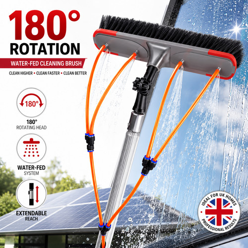 Telescopic water fed window - telescopic,