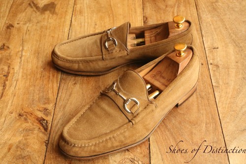 Gucci brown suede horse bit - horse,