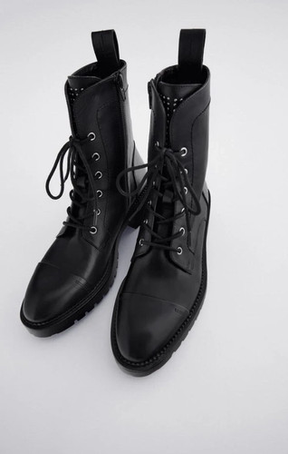 Zara flat leather chelsea - zara,