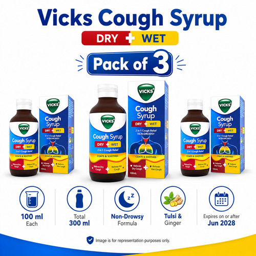Vicks cough syrup - cough, dry
