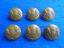 6 X WWII GENERAL SERVICE CORPS 24MM ECONOMY PLASTIC BUTTONS 