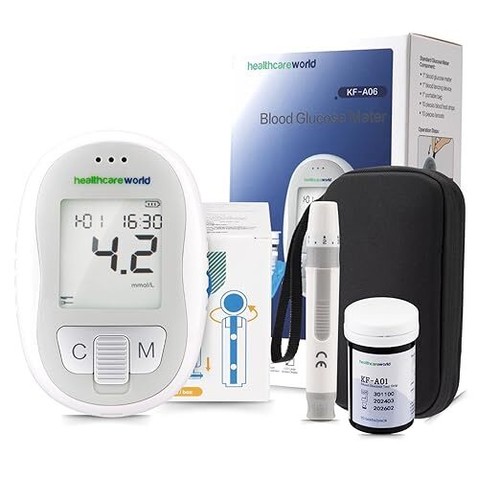 Blood glucose monitor kit - blood,