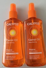 Calypso Carrot Oil Deep Tanning Spray With Tan Enhancer 2 x 200ml Accelerates