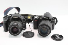 DSLR Digital Cameras Inc Canon EOS 350D & Nikon D40 Working w/ Lenses x 2