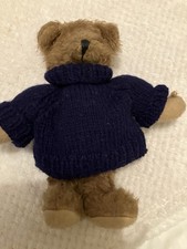 ENGLISH TEDDY BEAR COMPANY HAND MADE  JOINTED PASSPORT BEAR 10in  No 151081