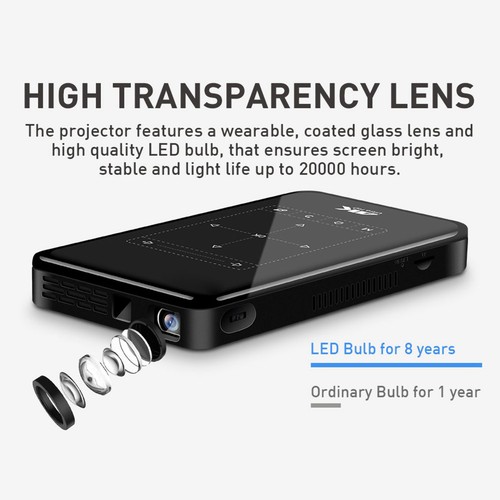 Smart mini projector - 4k,