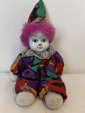 Vintage Clown Doll. Porcelain Face