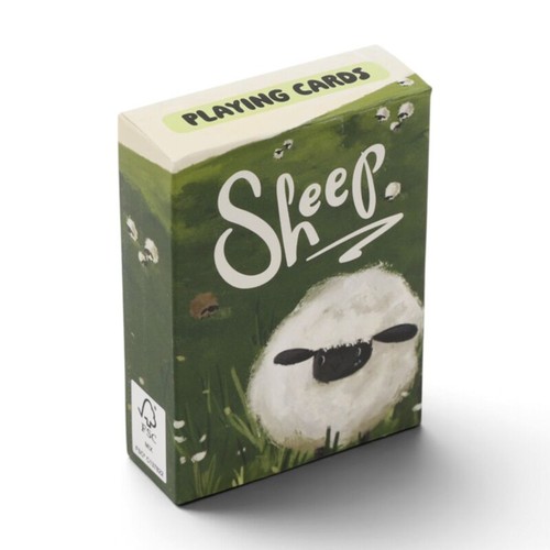 Sheep playing cards poker - playing, deck