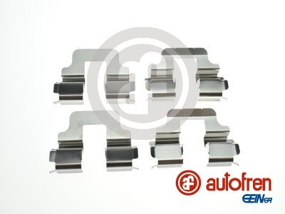 Fitting set for brake pads