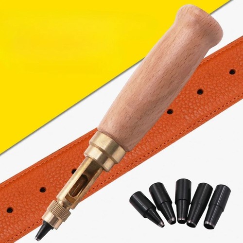 Belt hole puncher - puncher, wooden