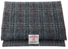 Harris Tweed Grey with Red