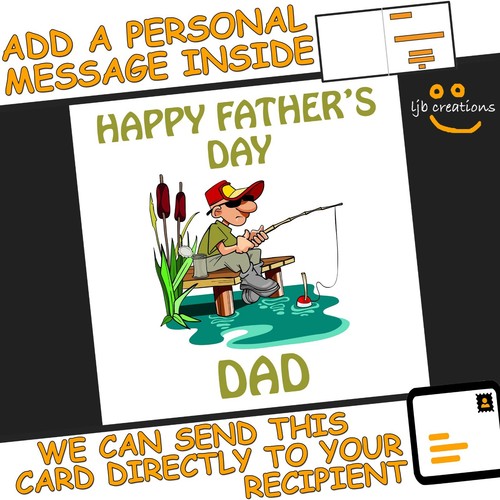 Personalised fishing fathers - fishing,