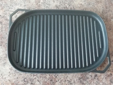 VID NEW Cast Iron Griddle Pan Tray In/Outdoor -Pizza Oven BBQ Hob/camping/dutch