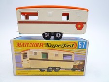 VINTAGE MATCHBOX SUPERFAST No.57d ECCLES CARAVAN IN ORIGINAL BOX 1970