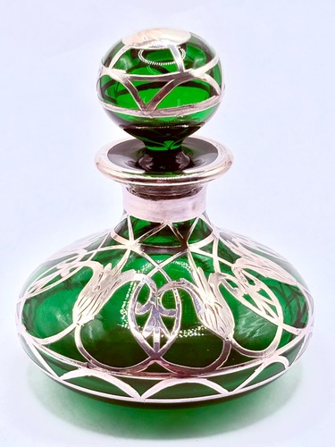 Antique green glass - antique,