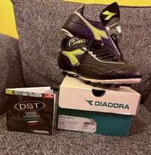 Vintage Diadora Forza MD PU Football Boots Original Box Size UK 11 /Euro 45