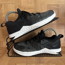 Nike Metcon Flyknit 3 Black Running Trainers AR5623-001 UK Size 4.5