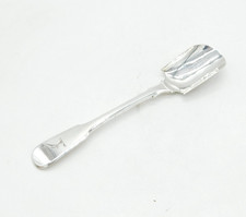 George IV Sterling Silver Crested Stilton Cheese Scoop Spoon Antique 1827 London