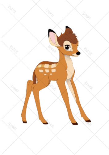 Pre cut bambi - edible, cake