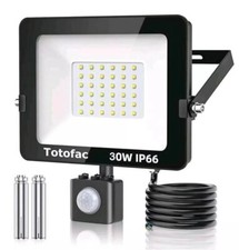 Totofac Motion Sensor Outdoor Security Light 30W LED Floodlight READ DESCRIPTION
