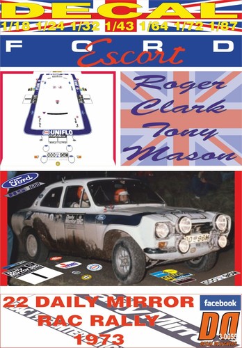 Decal ford escort 1600 - rs, mki