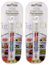 2 Pack Fridge Freezer Thermometer Temperature Checker Hanging Hook Kitchen