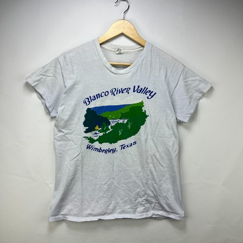 Vintage 70s hanes blanco river - vintage,