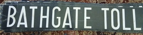 Bathgate toll destination - bathgate,