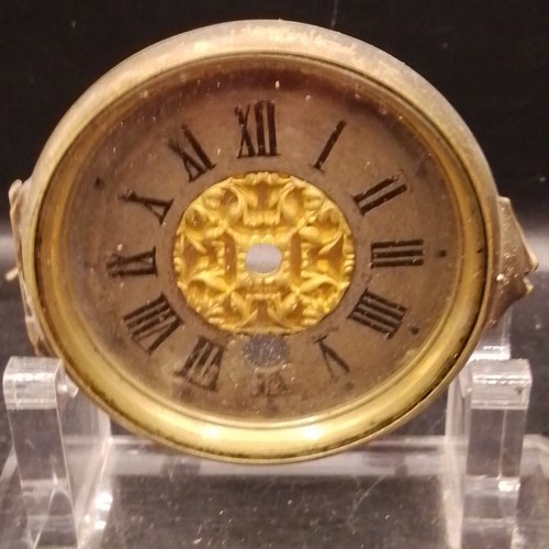 Antique clock face glass with - clock,
