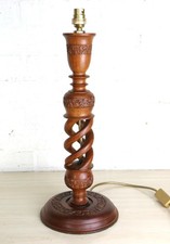 Table Lamp A Vintage Carved