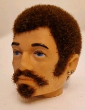 Custom Bearded Vintage Action Man Head With Earings.