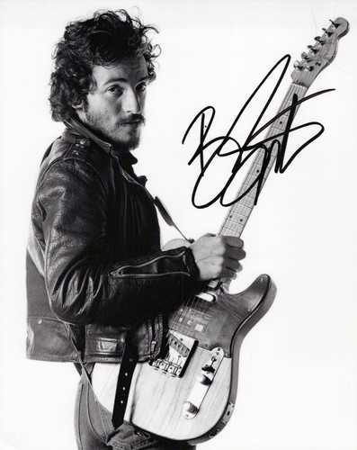 Bruce springsteen signed 8x10 - springsteen,