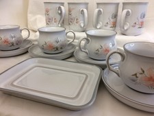 Denby Coloroll and Encore x13 set of mugs / cups / saucers / serving dish (H12)