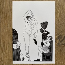 Eric Gill - The Dancer - Print 23.5cm By 6cm approx
