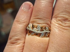 Diamonique SS Gold Plated