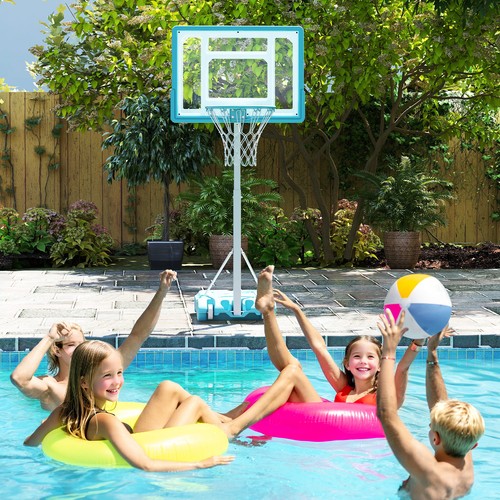 Pool basketball hoop - pool,