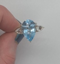 7.75cts Sky Blue and White