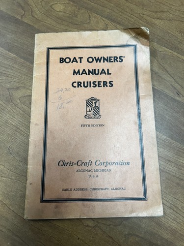 Vtg chris craft owners - vtg., owners'
