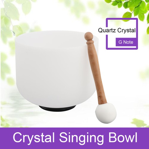 Crystal singing bowl - singing,